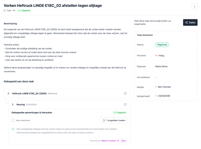 Task Management - Task info